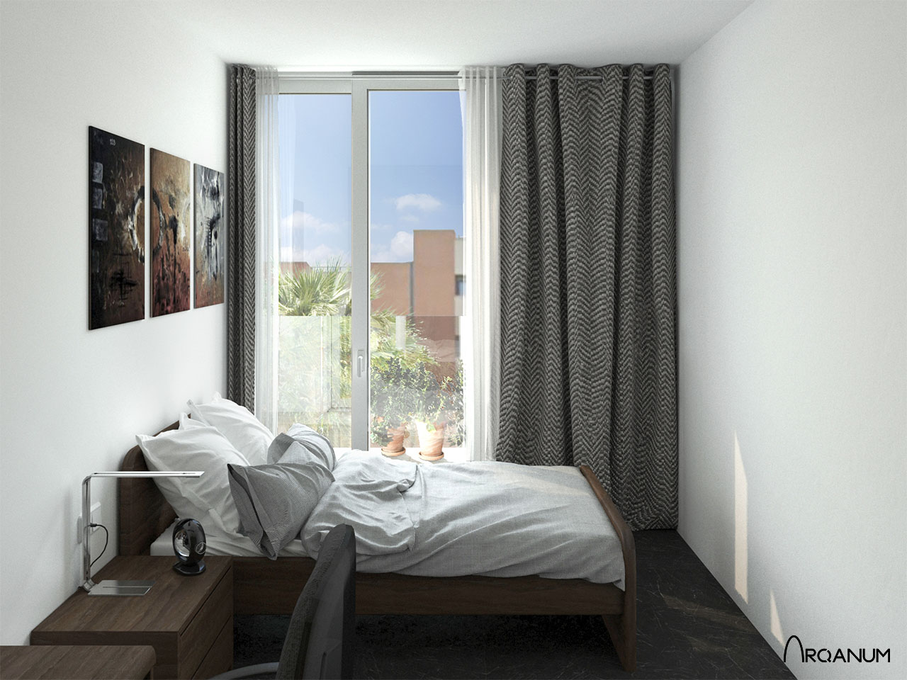 Residential Building in Alicante, bedroom